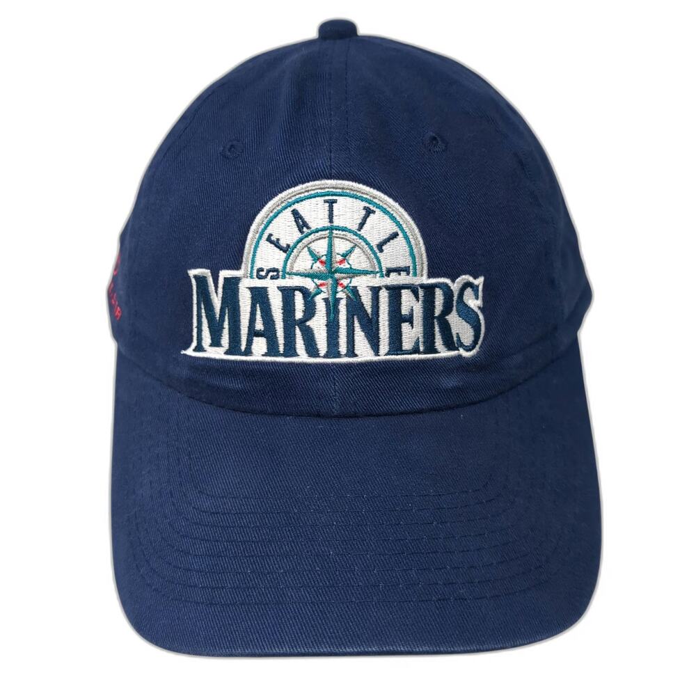 Seattle Mariners MLB Outdoor Cap Blue Hat One Size Budweiser Strapback Logo Fan